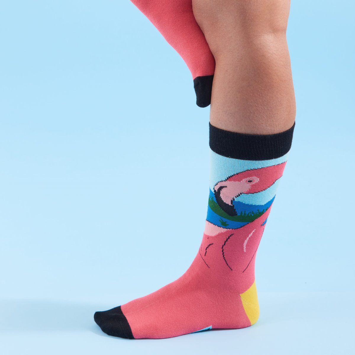 BIG ANIMAL SOCKS FLAMINGO FOR ME