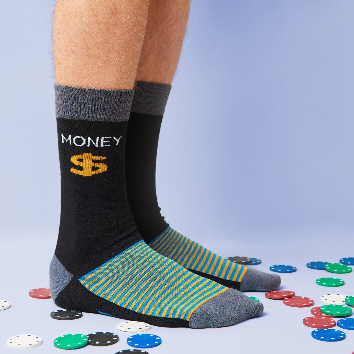 FUNNY SOCKS MONEY MONEY