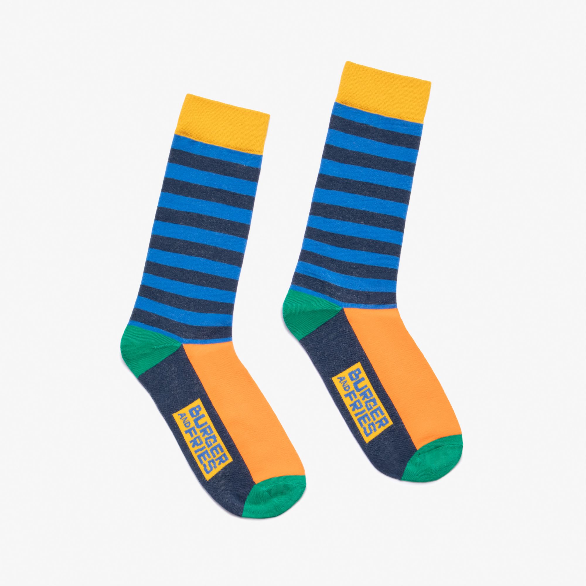 STRIPES SOCKS TURQUOISE/NAVY BLUE