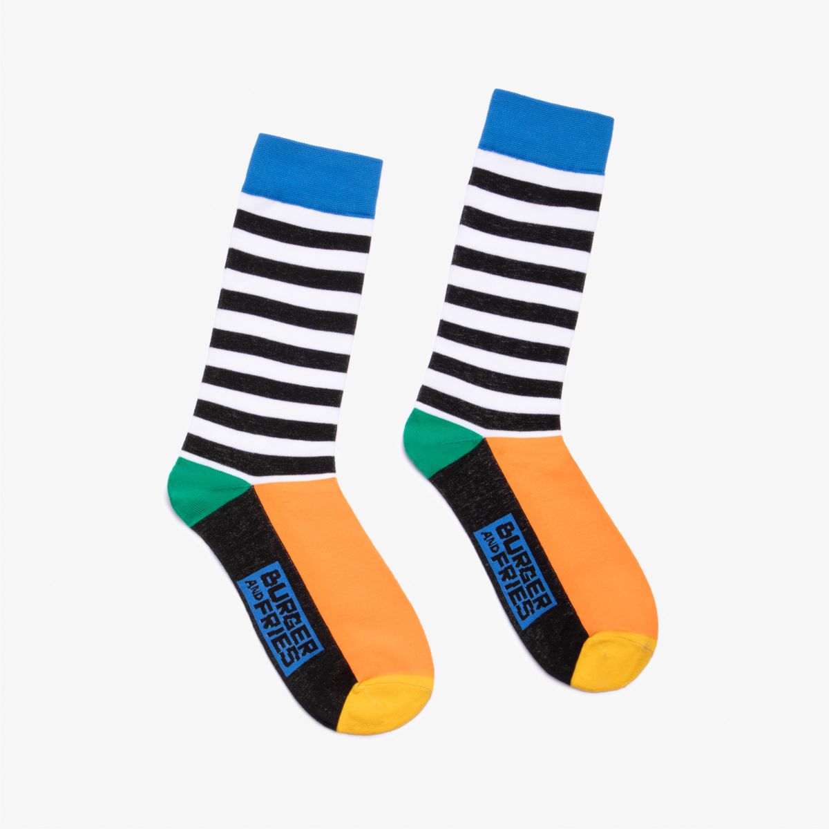 STRIPES SOCKS WHITE/BLACK