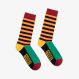 STRIPES SOCKS CARROT/BLACK