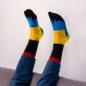 PATCHWORK SOCKS BLACK/YELLOW