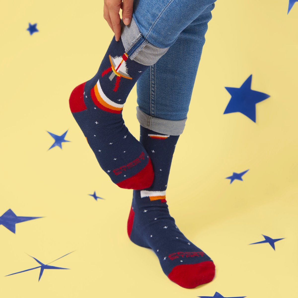 GAMES SOCKS ROCKET IN THE SPACE