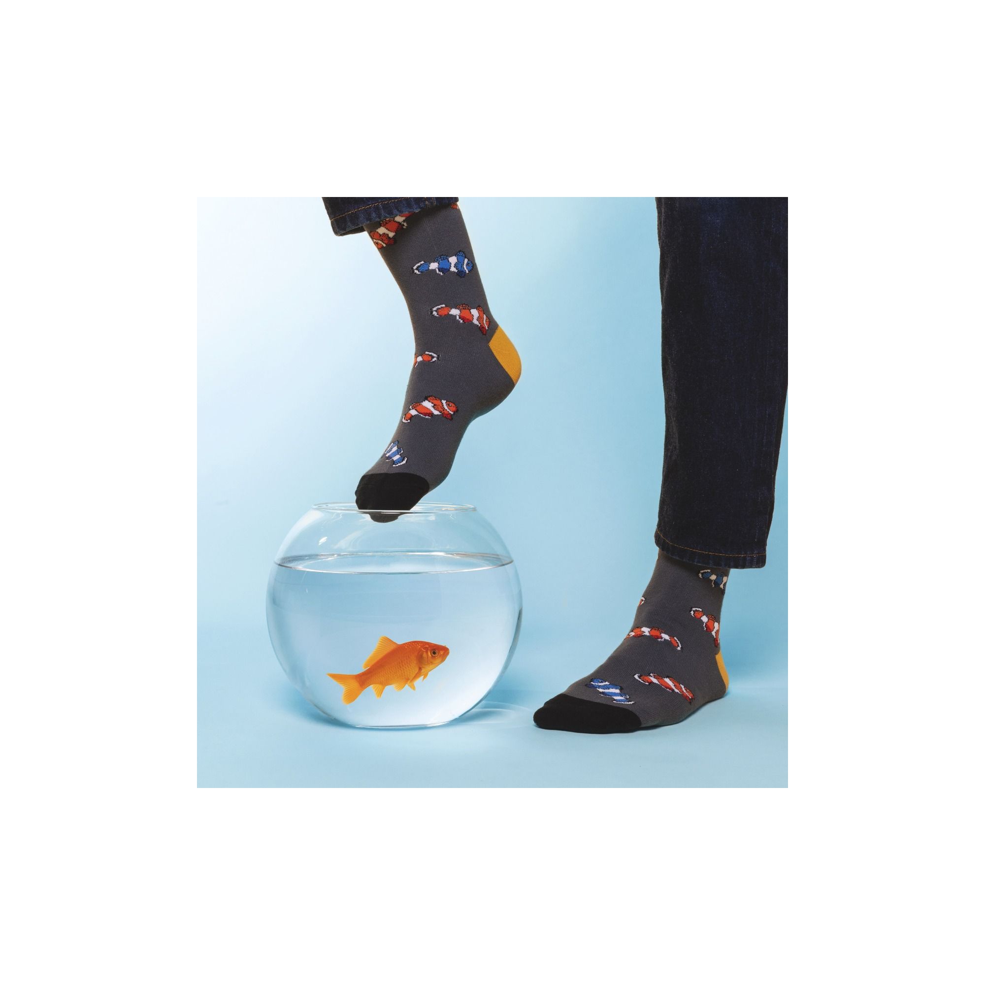 ANIMAL SOCKS RED FISH