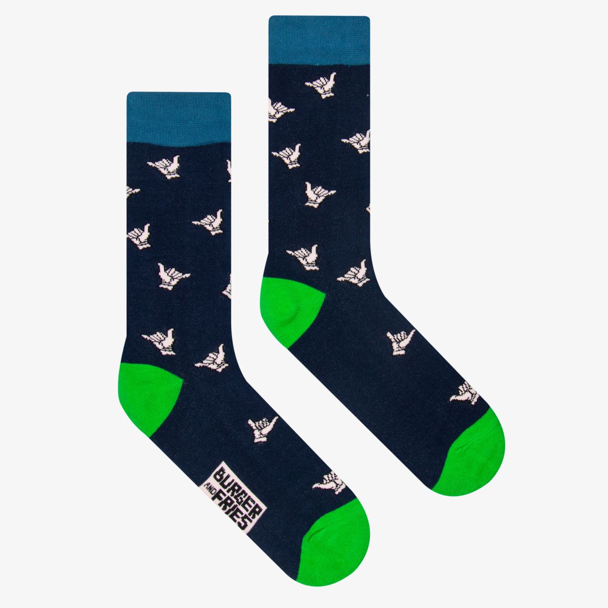 FUNNY SOCKS HANG LOOSE