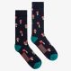 FUNNY SOCKS MUSHROOM ON THE ROCK AVIO/NERO