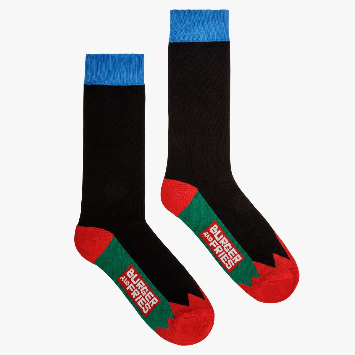 COLOR BLOCK SOCKS NERO