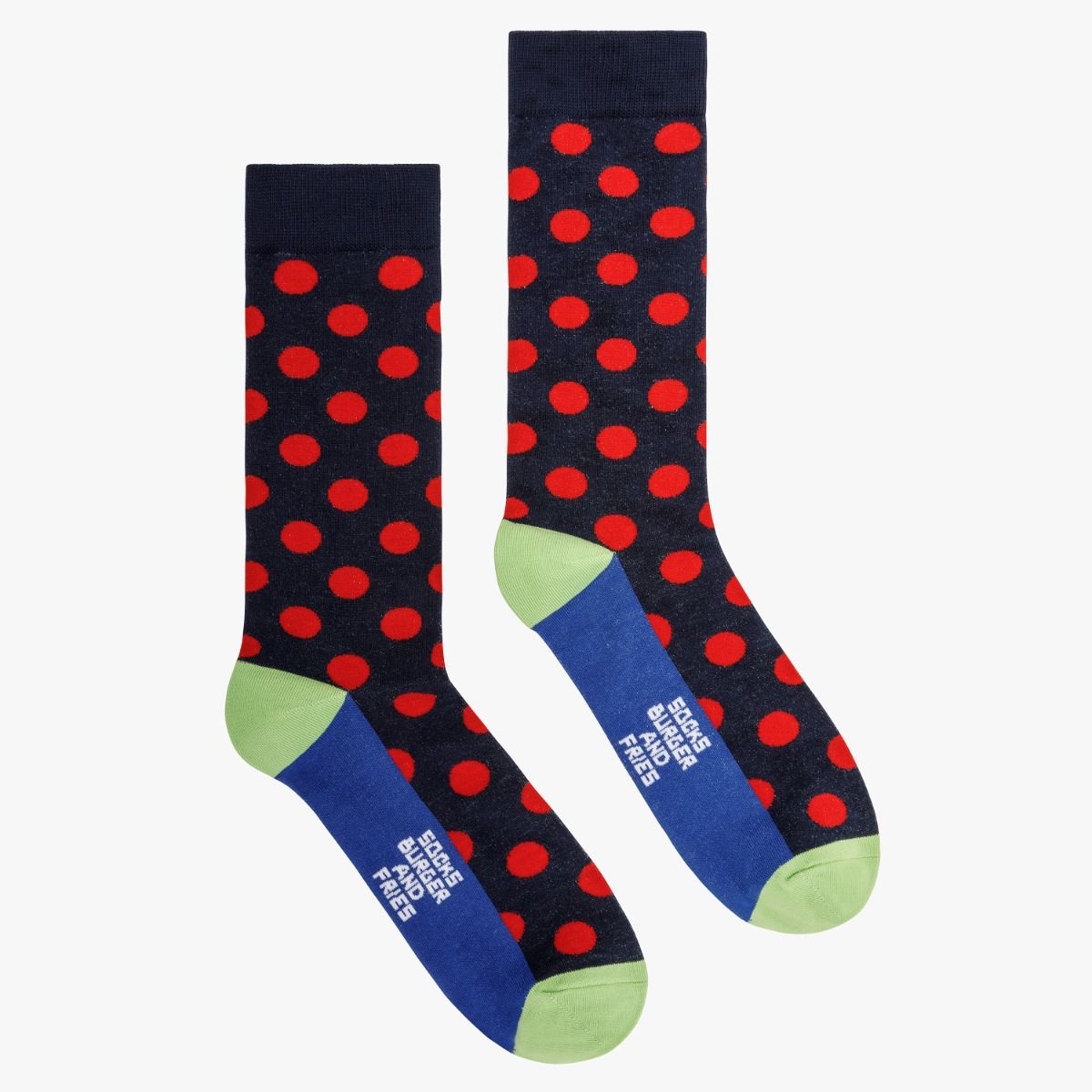 POIS SOCKS NAVY BLUE/ROSSO