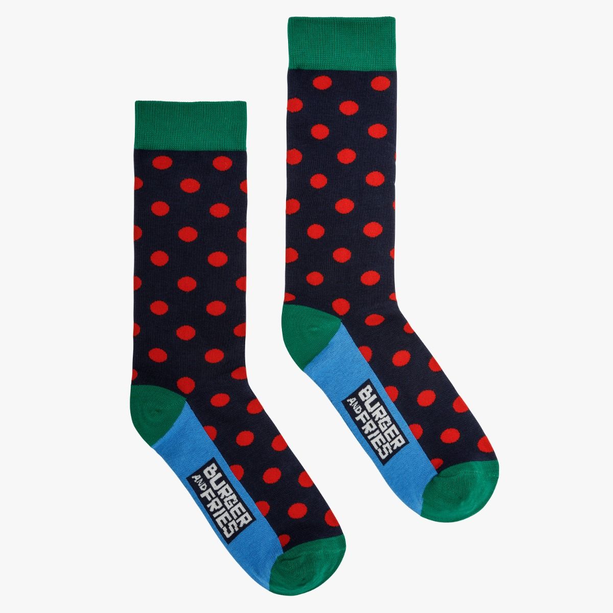 POIS SOCKS NAVY BLUE / ROSSO FUOCO