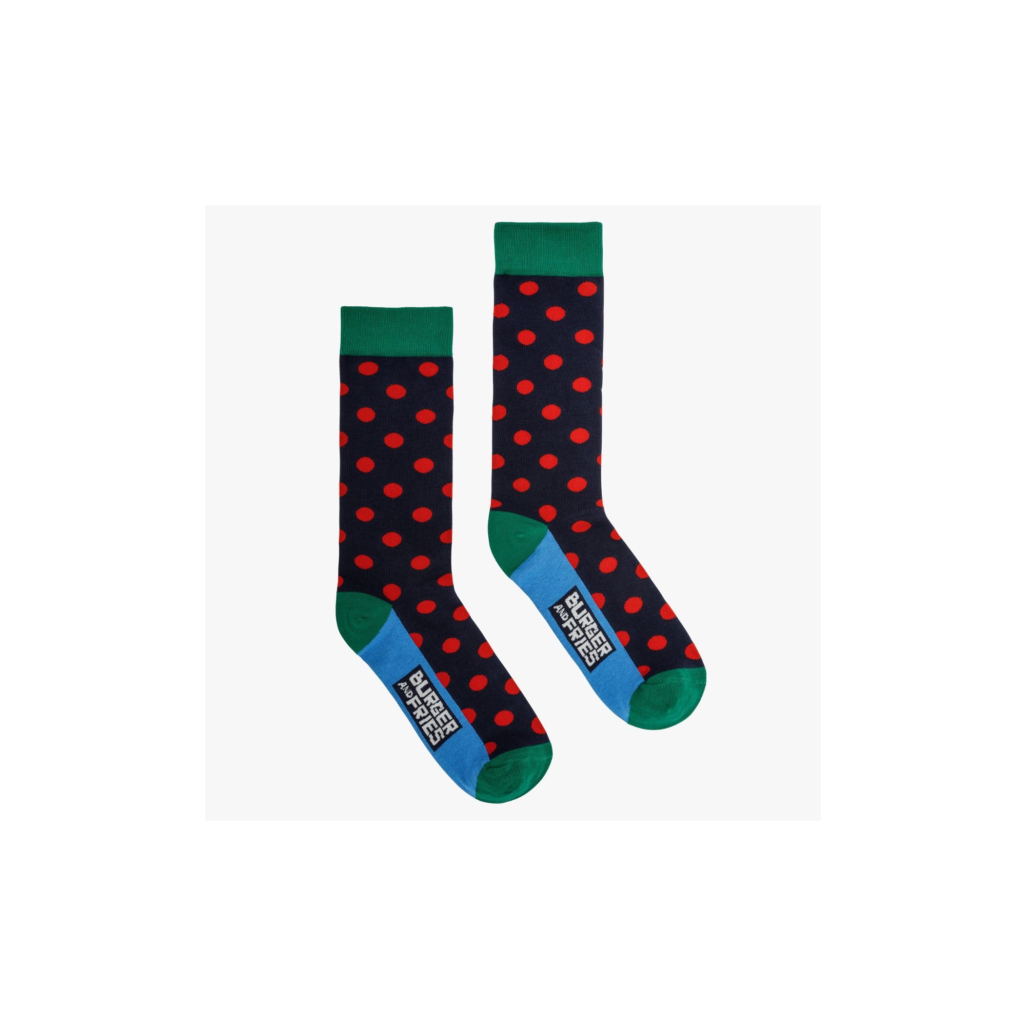 POIS SOCKS NAVY BLUE / ROSSO FUOCO