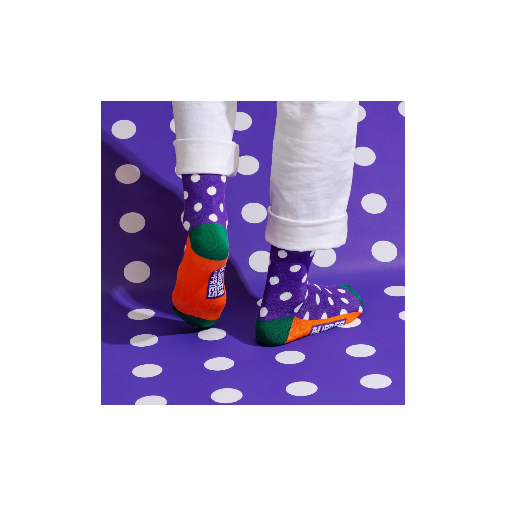 POIS SOCKS VIOLA/BIANCO