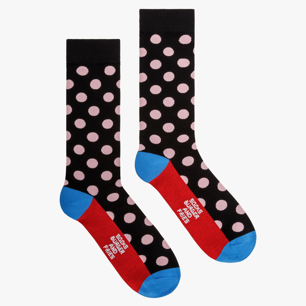 POIS SOCKS NERO/ROSA