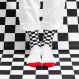 CHECKERED SOCKS NERO/BIANCO