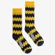 ZIG ZAG SOCKS GIALLO/NAVY BLUE