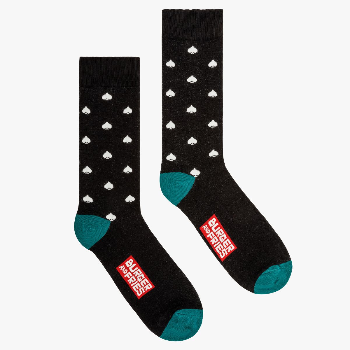 CARD GAME SOCKS NERO/BIANCO