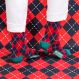 ARGYLE SOCKS NAVY BLUE / ROSSO FUOCO