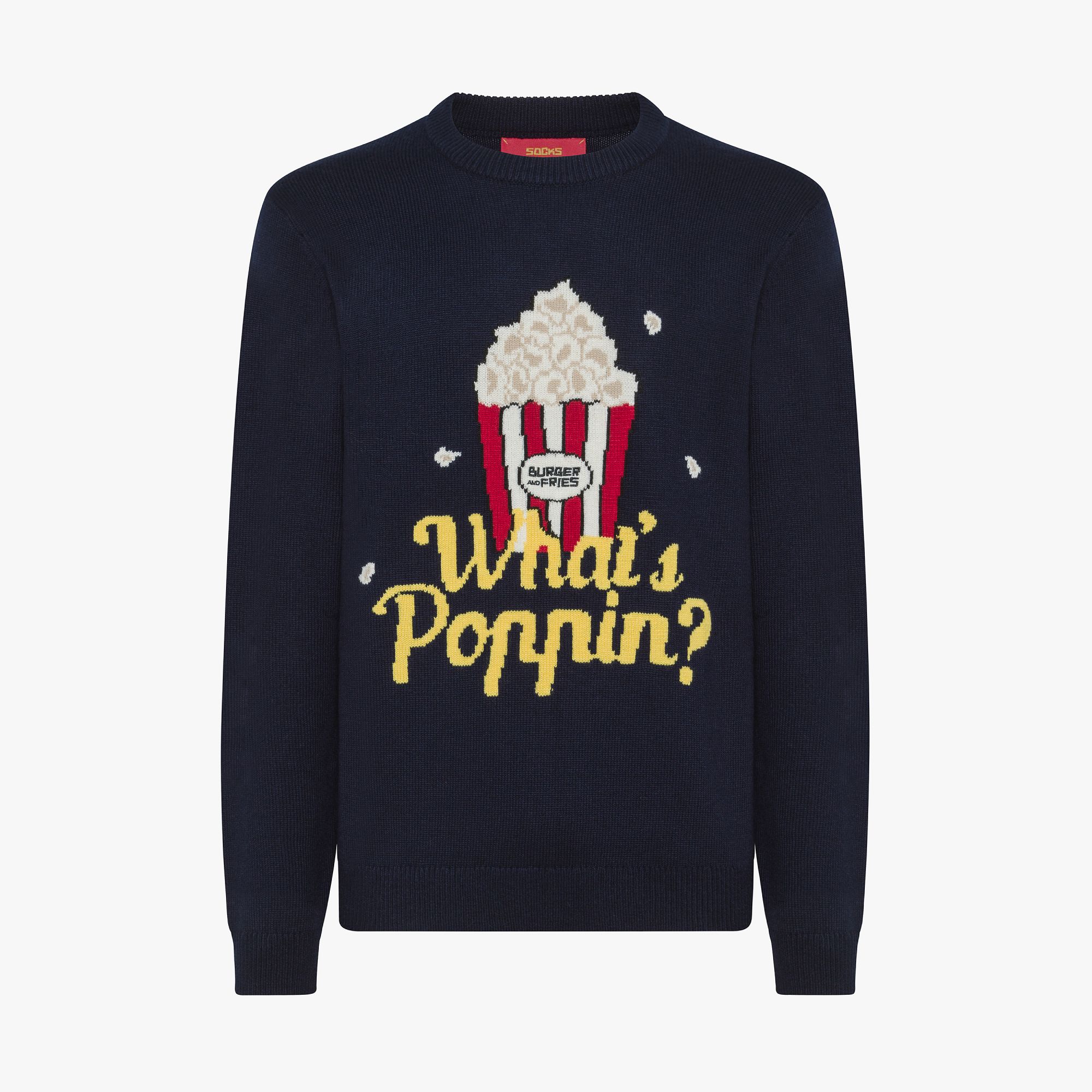 ROUND NECK JUMPER POP-CORN