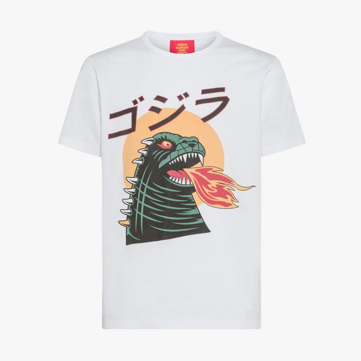 T-SHIRT GODZILLA S/S BIANCO