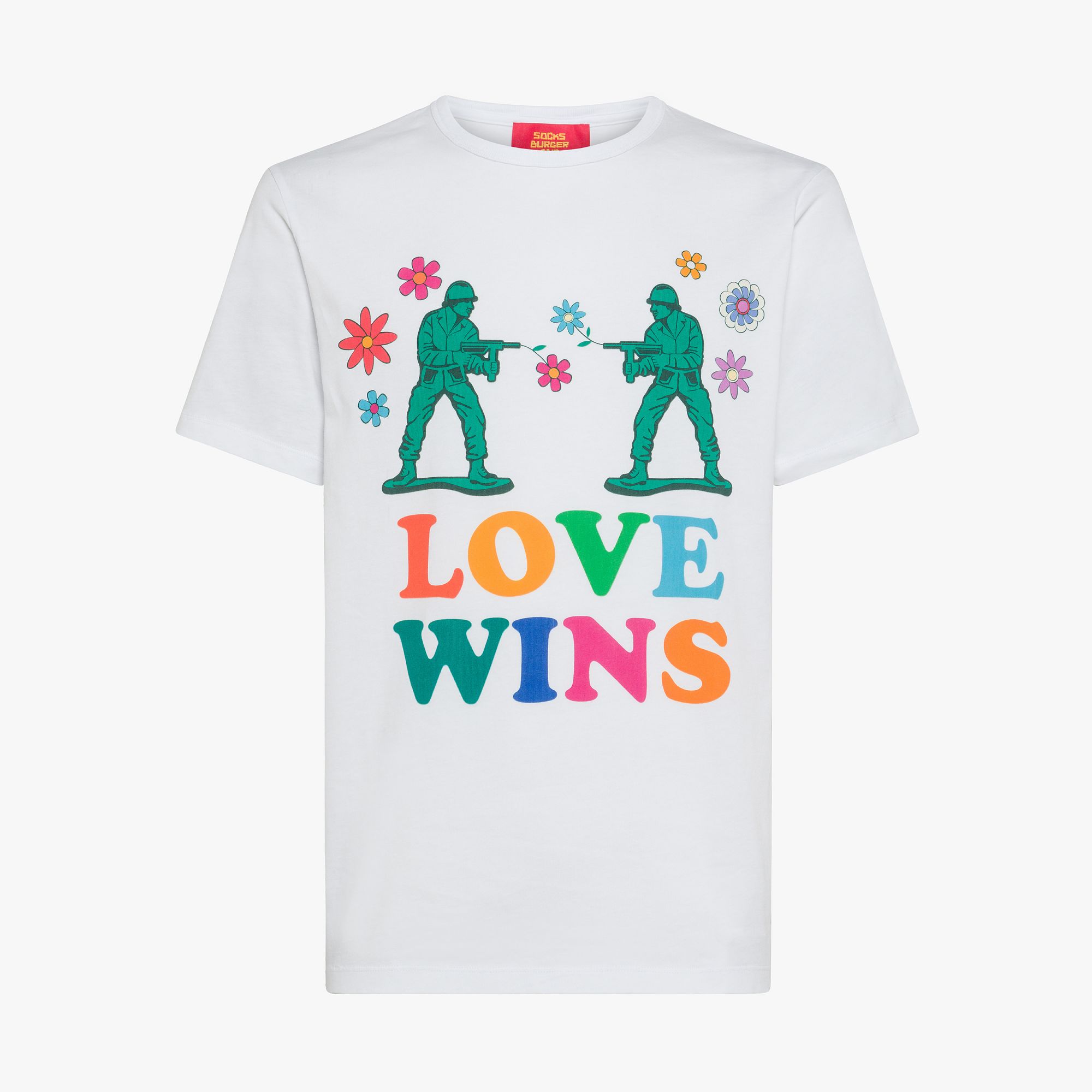 T-SHIRT LOVE WINS S/S BIANCO