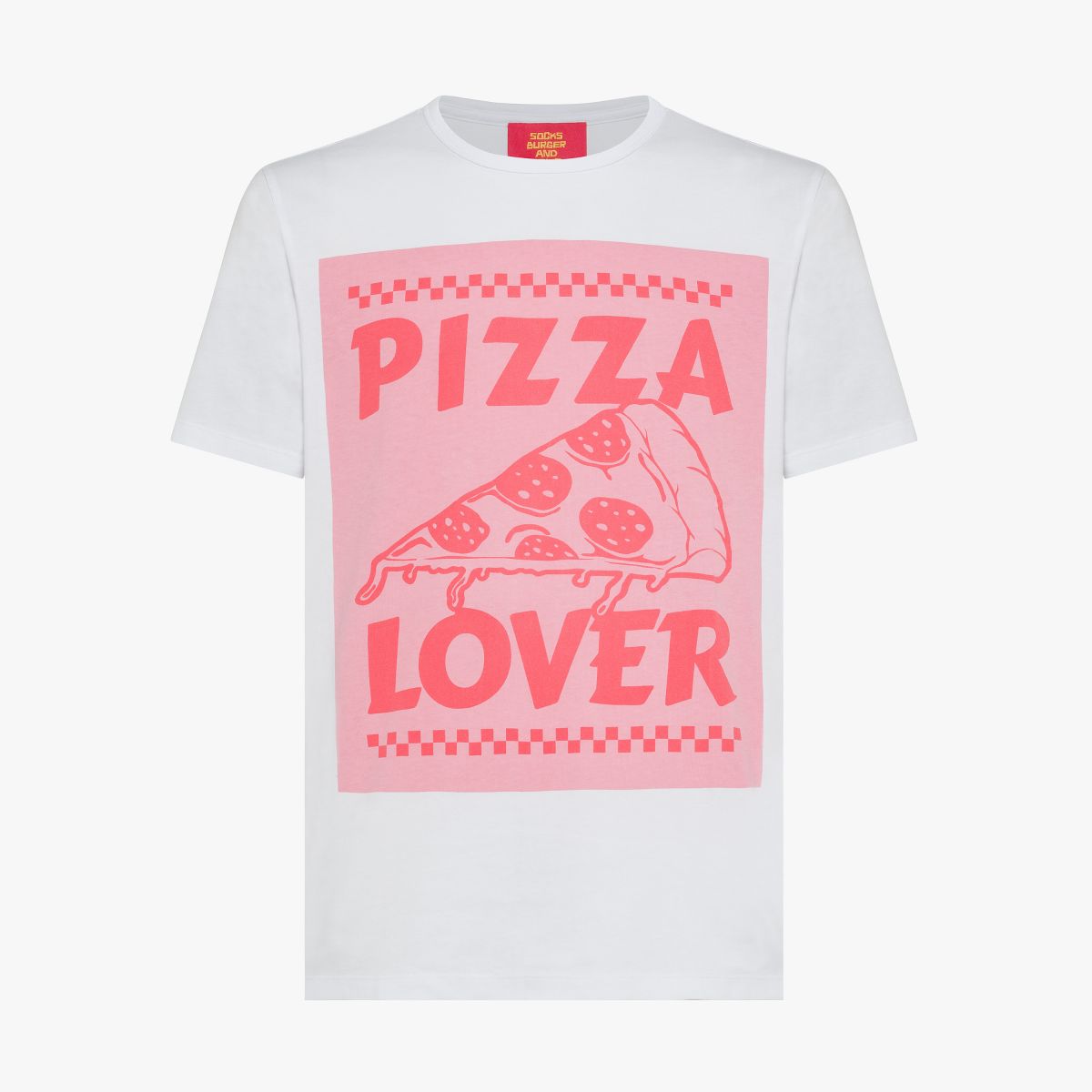 T-SHIRT PIZZA LOVER S/S BIANCO