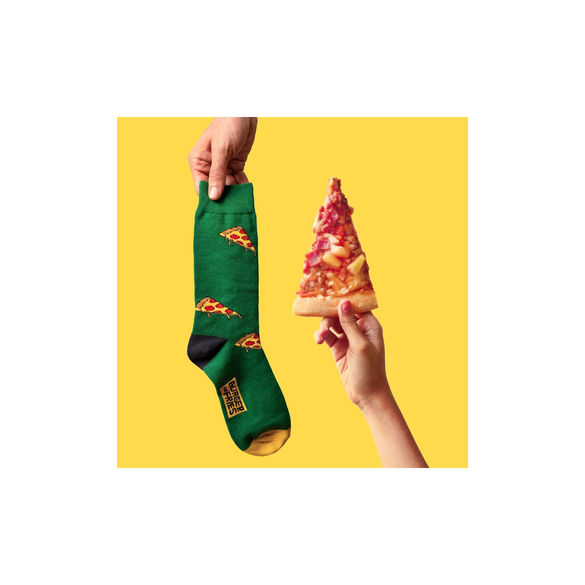 FOOD SOCKS SLICE MY PIZZA